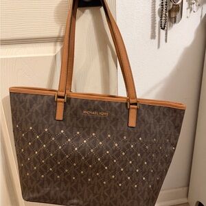 Michael Kors Signature Brown and Tan Tote